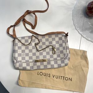 Louis Vuitton Favorite damier azur bag